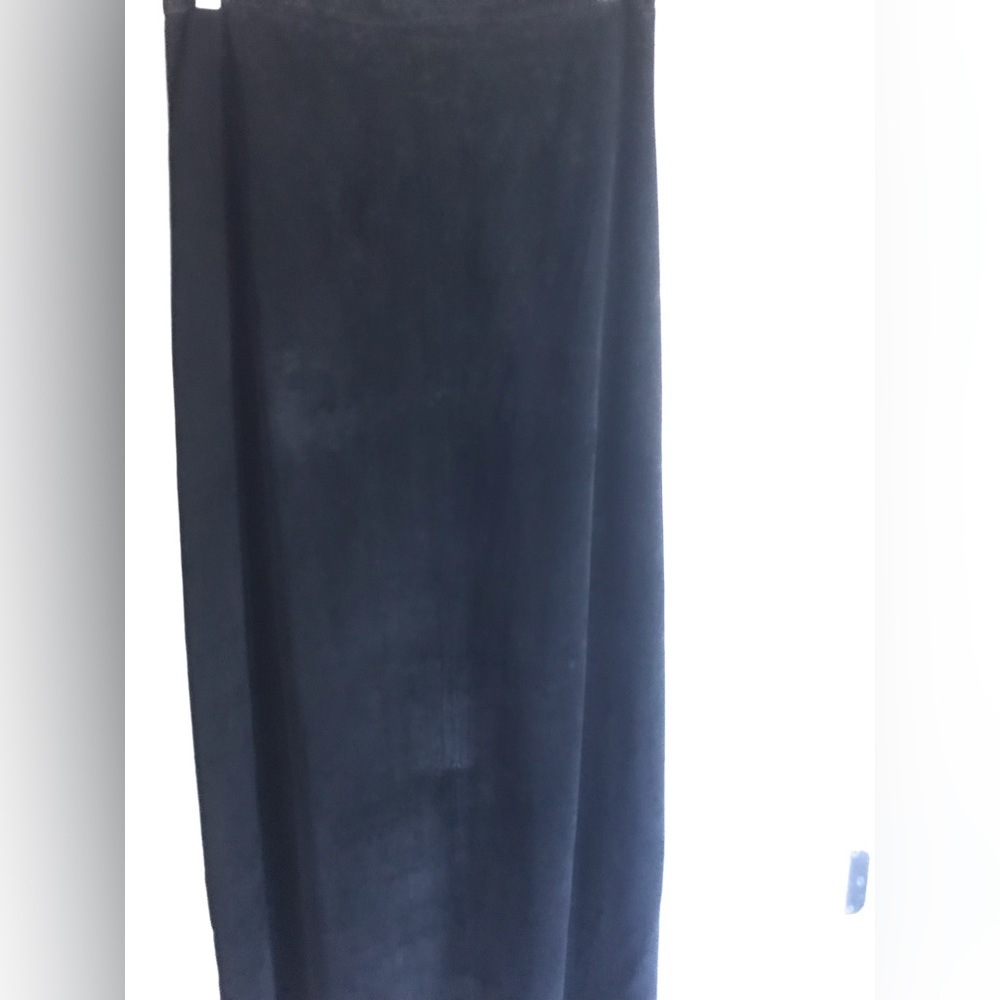 NEW, LADIES BLACK SUEDE MAXI SKIRT.